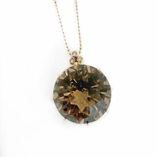 450【石垣順子】K18 ミルシャンテ マルチカラー ストーン ネックレス