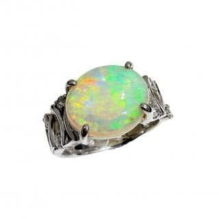 最終✧オパール✕ダイヤ６石・プラチナPT900リング（11.5号） 楽天市場】オパール 3.08ct リング 11号 PT900 プラチナ