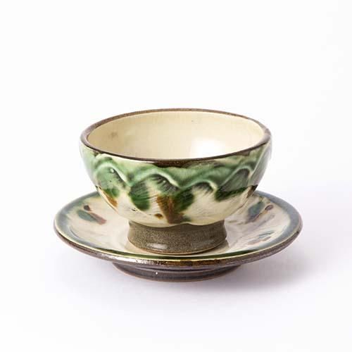 未使用　強戸窯　やちむん　食器　器　コップ　マグ　皿　カフェオレボウル カフェオレボウル 輪描きブラウン | 【やちむん】よーりよーり