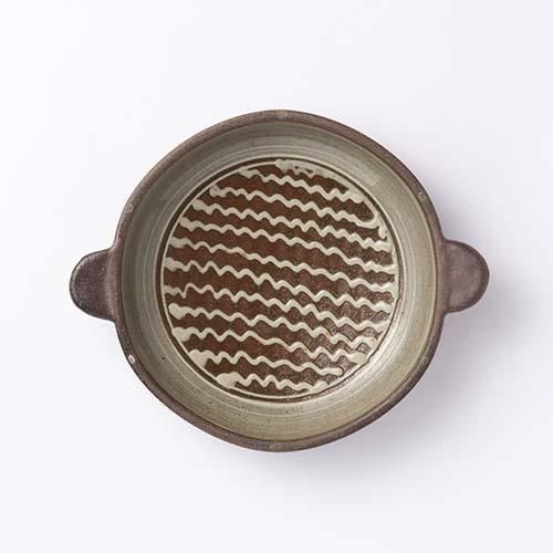やちむん 陶器工房 虫の音 5.5寸耳つき合わせ鉢 - やちむん