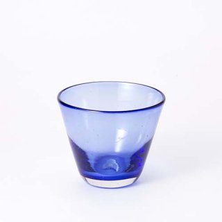 琉球ガラス ガラス工房清天 コーングラス小　ブルー