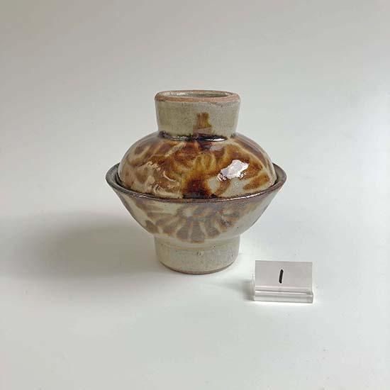 やちむん 陶藝玉城 マカイ3寸蓋つき - やちむん・琉球ガラスなど
