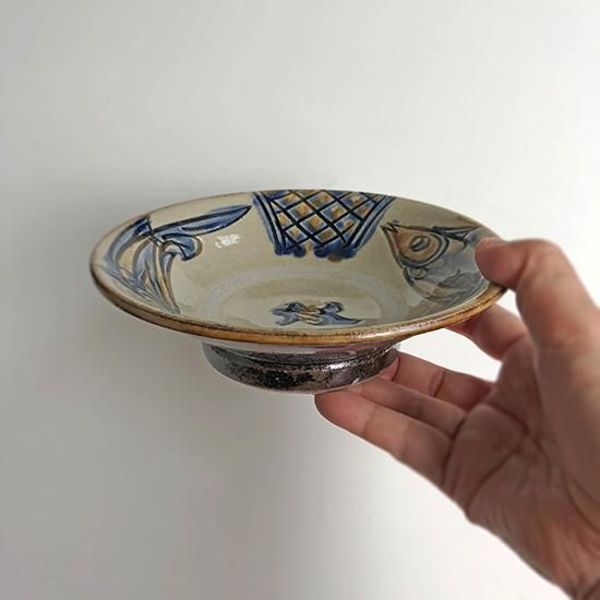 やちむん 陶芸城 皿5寸重焼 - やちむん・琉球ガラスなどの移住