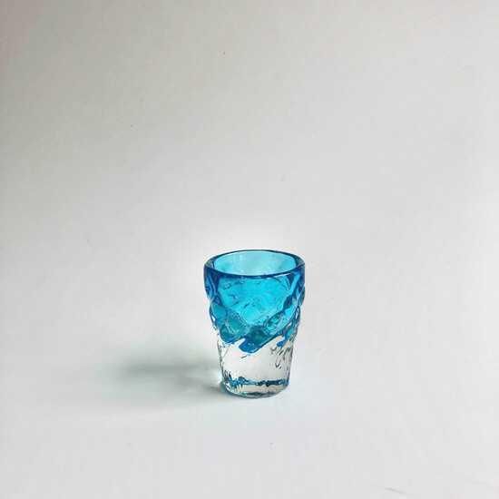 琉球ガラス ガラス工房清天 みなもショット（水色） - やちむん・琉球