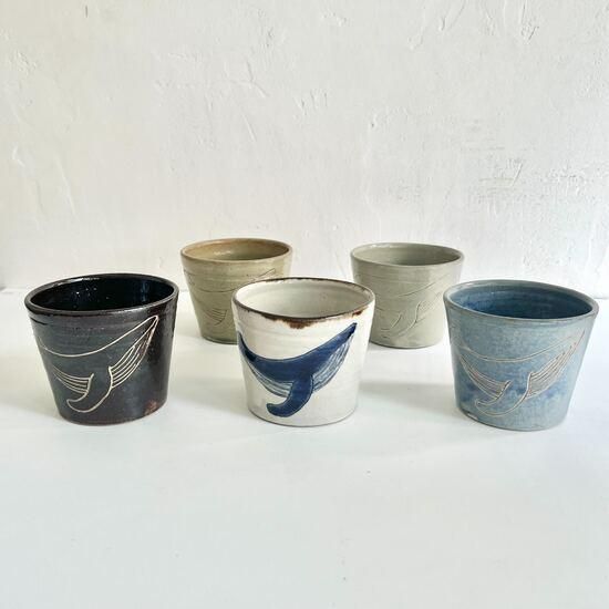 やちむん/五香屋/そばちょこ 2点 やちむん アトリエ五香屋 蕎麦猪口（2種） - やちむん・琉球