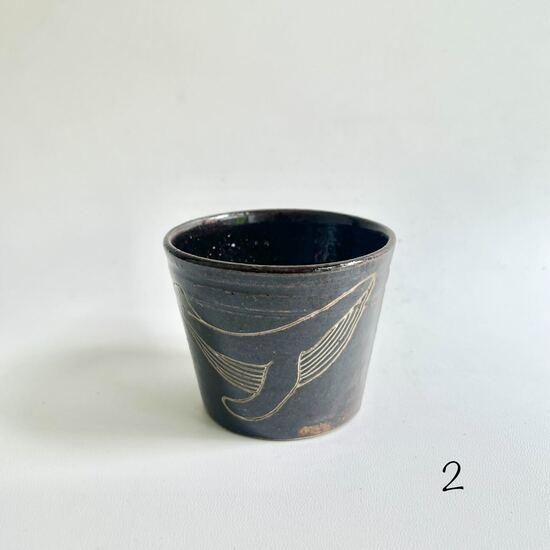 2024年のクリスマス やちむん やちむん工房 mug そばちょこ（くじら）5色 - やちむん 食器