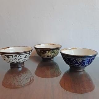やちむん工房与那嶺 小皿3点セット やちむん工房与那嶺 小皿3点セット