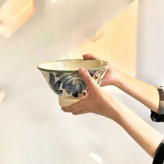 やちむん 幸陶器 6寸マカイ( 筆唐草) - やちむん・琉球ガラス やちむん 幸陶器 6寸マカイ( 筆唐草) - やちむん・琉球ガラス