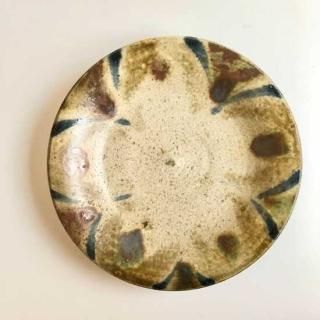 照屋窯　象嵌皿　2枚セット やちむん【一点もの】 7.5寸皿（象嵌飛鉋） | 照屋窯 | inoya