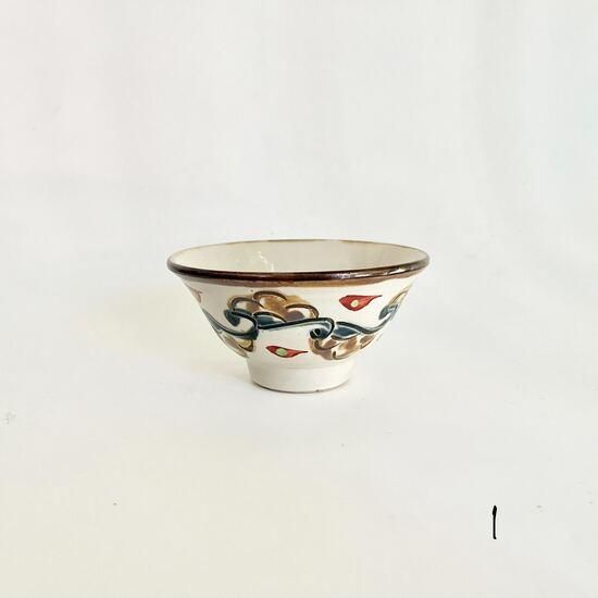 やちむん 國場陶芸 マカイ3.5寸赤絵(3種) - やちむん・琉球 やちむん 國場陶芸 マカイ3.5寸赤絵(3種) - やちむん・琉球