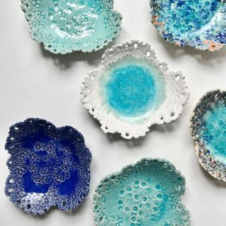 やちむん 螢窯 珊瑚変形皿（5種）
