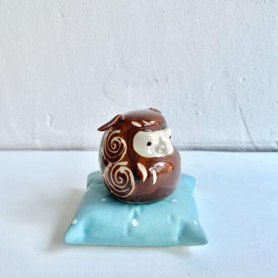 やちむん 高江洲陶磁器 だるま獅子（座布団セット）2種
