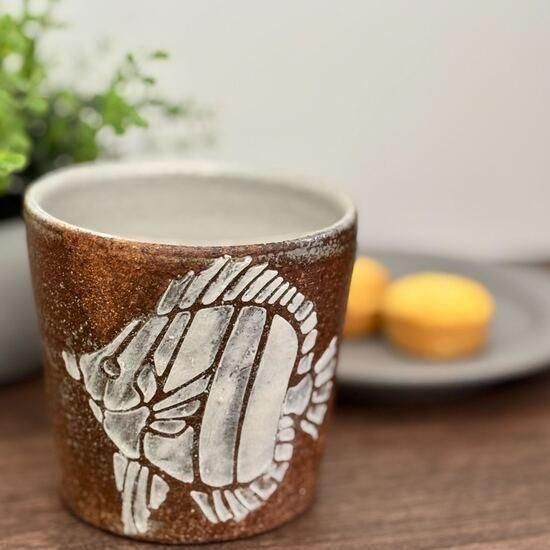 やちむん　人気作家　工房十鶴　湯呑みセット×2 やちむん 人気作家 工房十鶴 湯呑みセット×2