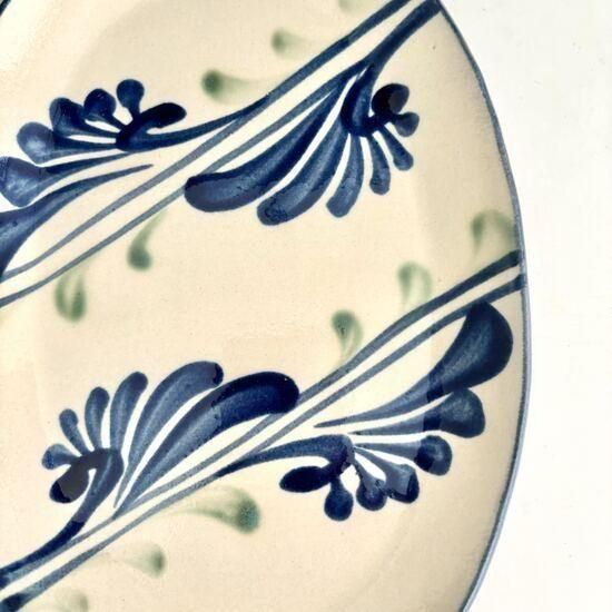 やちむん 陶眞窯 オーバルプレート 小（唐草各種） - やちむん・琉球