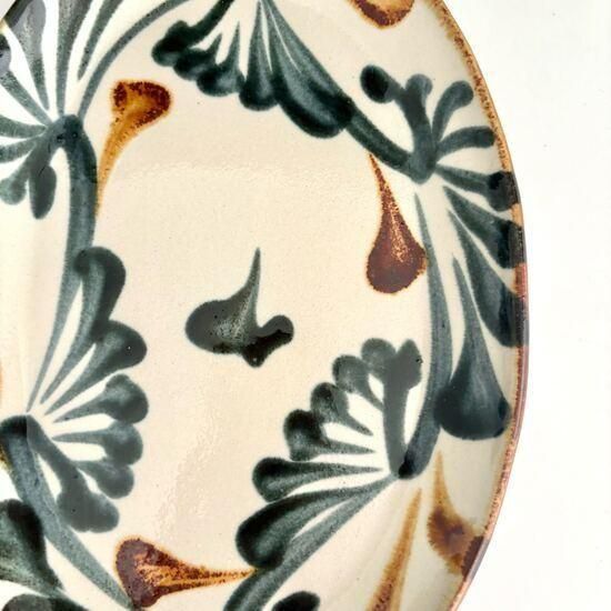 みゃこ　2枚　新品　沖縄　やちむん　オーバル　プレート　皿　石倉陶器 やちむん 陶眞窯 オーバルプレート 小（唐草各種） - やちむん