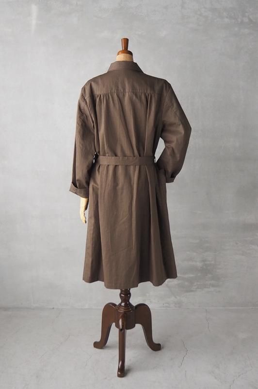 Damir doma リネン 秋コート HAND ROOM WOMENSコットンリネンツイル ショールカラーコート - Daja