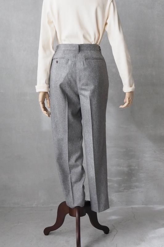 HAND ROOM WOMENS | フランネル テーパードトラウザーズ - Daja