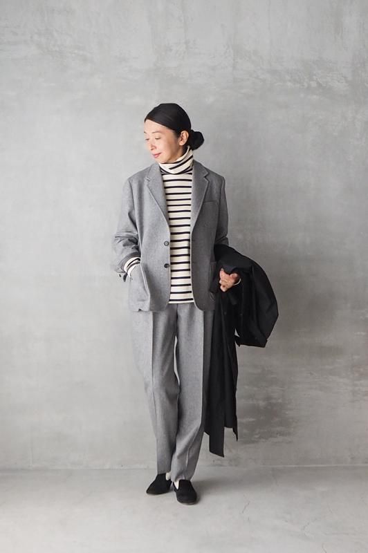 HAND ROOM WOMENS スタンドカラージャケット HANDROOM WOMEN'S リネン