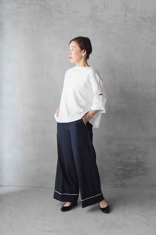 Vent d'ouest par Le Minorパイピング ワイドパンツ - Daja Vent d'ouest par Le Minorパイピング ワイドパンツ - Daja