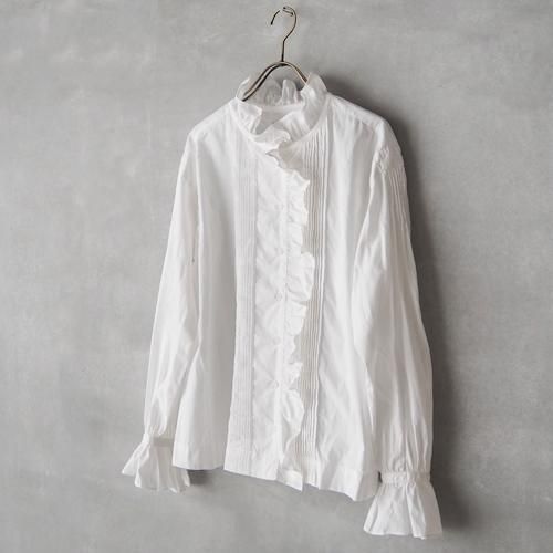 Nigel Cabourn WOMAN ギャザーカラーブラウス nt3911-01_1.jpg