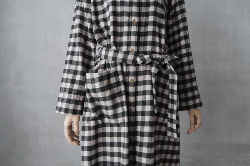 HAND ROOM WOMENS | ギンガムチェック スタンドカラーシャツ HAND ROOM WOMENS | ギンガムチェック スタンドカラーシャツ