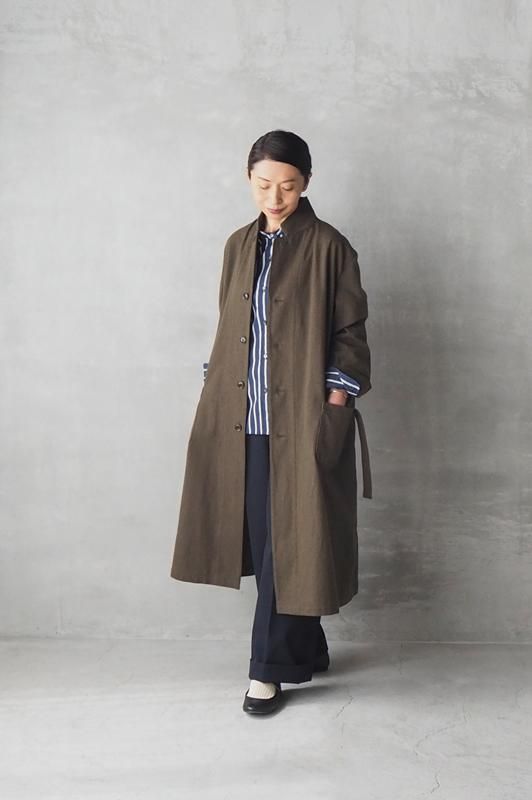 ウールコットンショップコート | HAND ROOM WOMENS - Daja