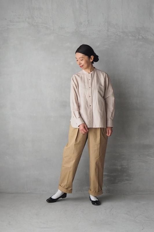 HAND ROOM WOMENS | ツータック チノトラウザーズ - Daja HAND ROOM WOMENS | ツータック チノトラウザーズ - Daja