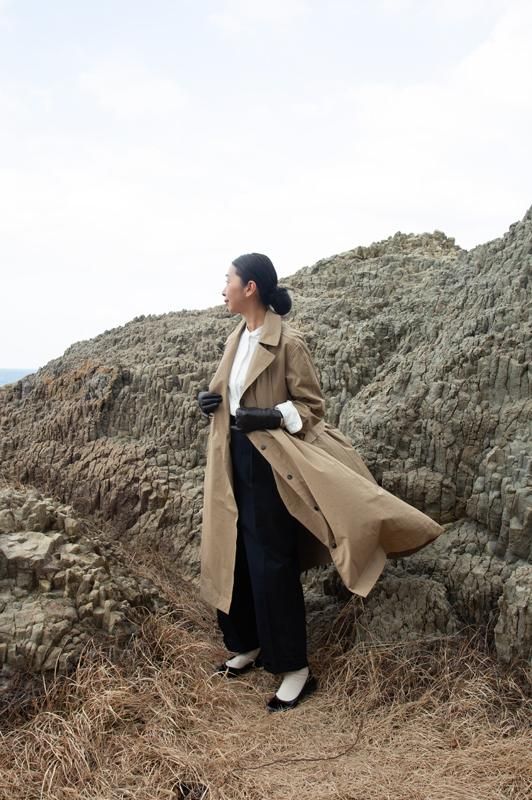 HAND ROOM WOMENS | ツータック チノトラウザーズ - Daja