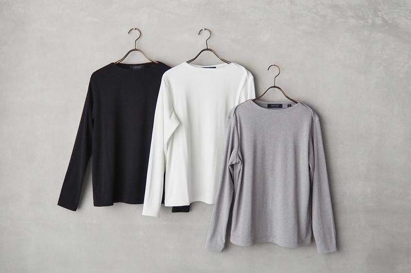 HAND ROOM WOMENS | トライクール ボートネックカットソー