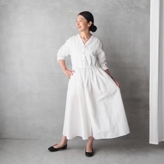 Daja ダジャ　2way カシュクールワンピース リネン　Aライン 麻　美品 GOLDJAPAN 大きいサイズ レディース ワンピース ロング 5分袖