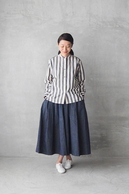 HAVERSACK | シャンブレーデニム タックスカート - Daja