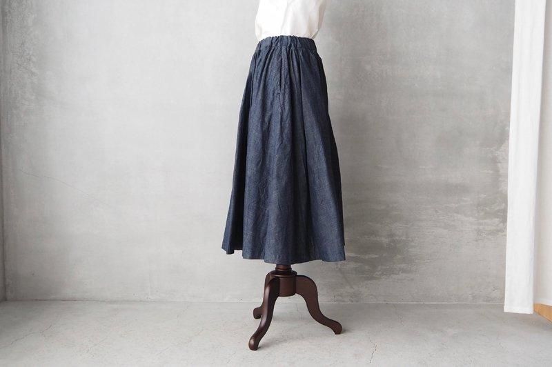 HAVERSACK | シャンブレーデニム タックスカート - Daja