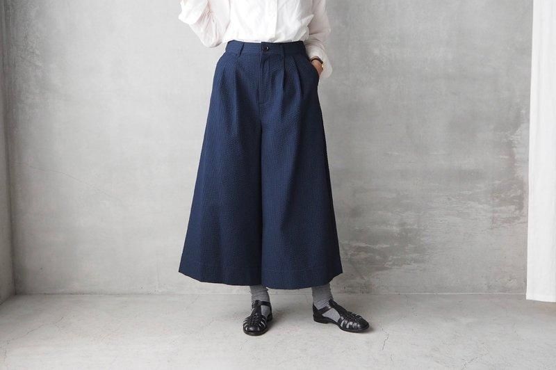 Vent d'ouest | シアサッカー キュロットパンツ - Daja