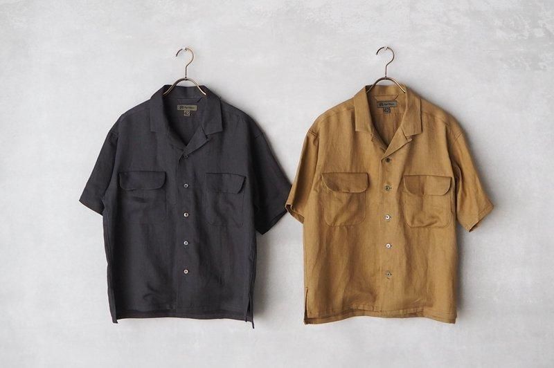 Nigel Cabourn WOMAN | リネンツイルオープンカラーシャツ