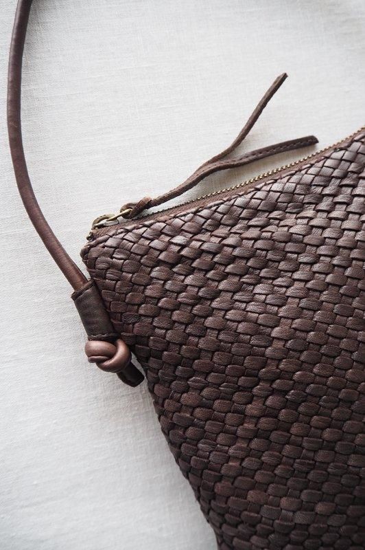 口コミ サイト 商品 maison de PLAIN & ショルダーポーチ〈WEAVING soilメッシュ バッグ