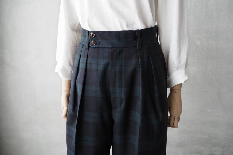 HAND ROOM WOMENS | ツータック ウールギャバトラウザーズ HAND ROOM WOMENS | ツータック ウールギャバトラウザーズ
