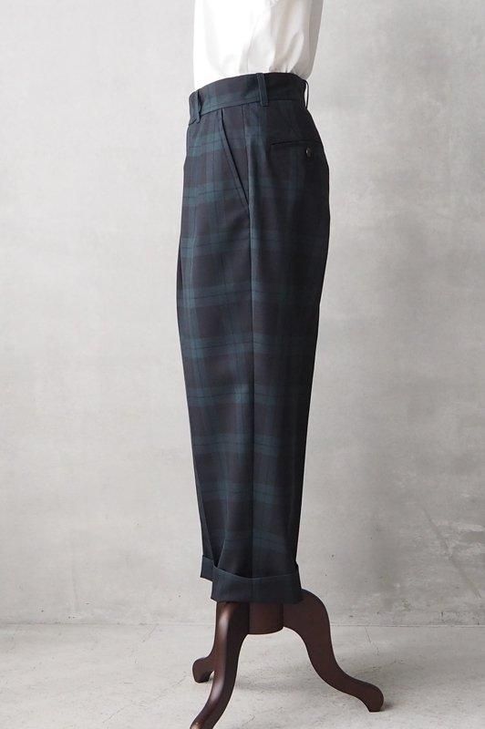 HAND ROOM WOMENS | ツータック ウールギャバトラウザーズ HAND ROOM WOMENS | ツータック ウールギャバトラウザーズ