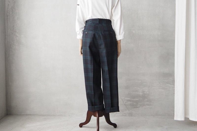 HAND ROOM WOMENS | ツータック ウールギャバトラウザーズ HAND ROOM WOMENS | ツータック ウールギャバトラウザーズ