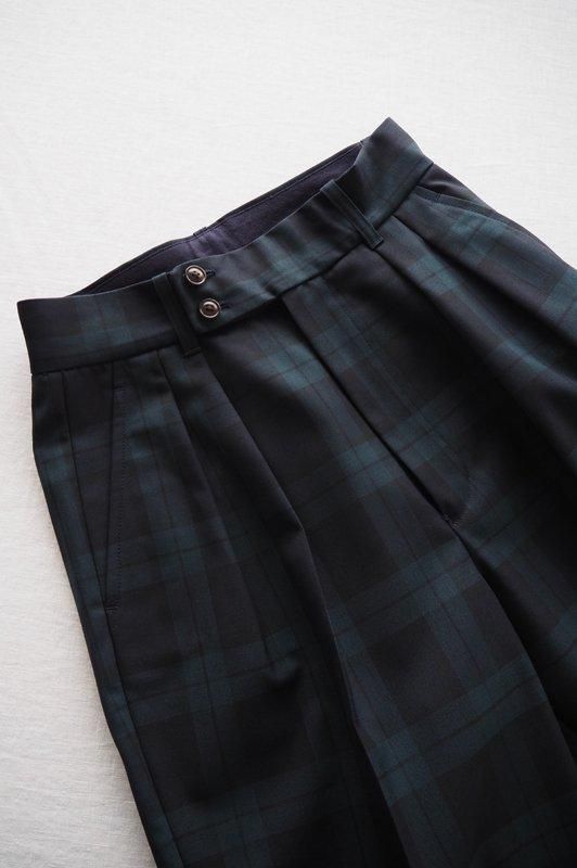 HAND ROOM WOMENS | ツータック ウールギャバトラウザーズ HAND ROOM WOMENS | ツータック ウールギャバトラウザーズ