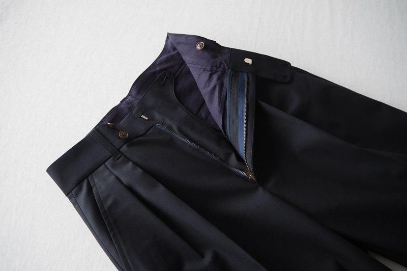 HAND ROOM WOMENS | ツータック ウールギャバトラウザーズ HAND ROOM WOMENS | ツータック ウールギャバトラウザーズ