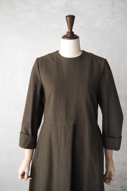 HAND ROOM WOMENS | フランネルコットン フレアワンピース