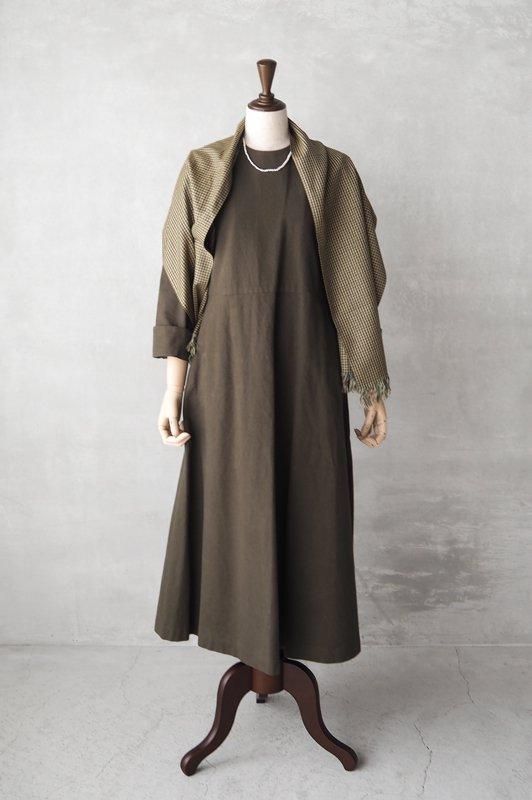 ハンドルーム　ワンピース　ダジャ　今季 HAND ROOM WOMENS | クラシックフロントワンピース（ネイビー