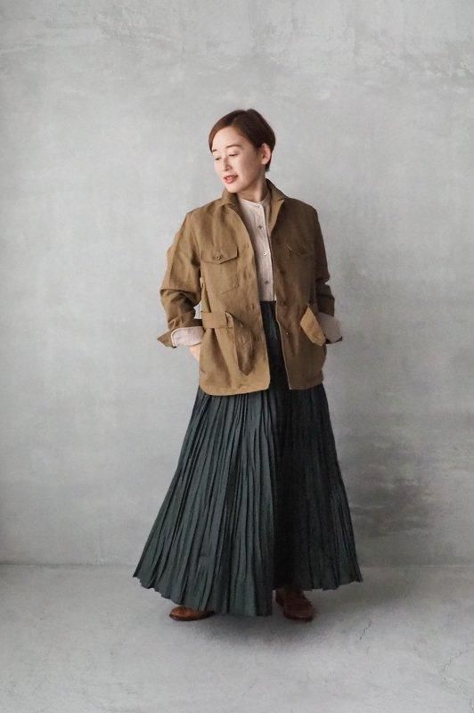 HAND ROOM WOMENS | サファリジャケット(キャメル・ブラック HAND ROOM WOMENS | サファリジャケット(キャメル・ブラック
