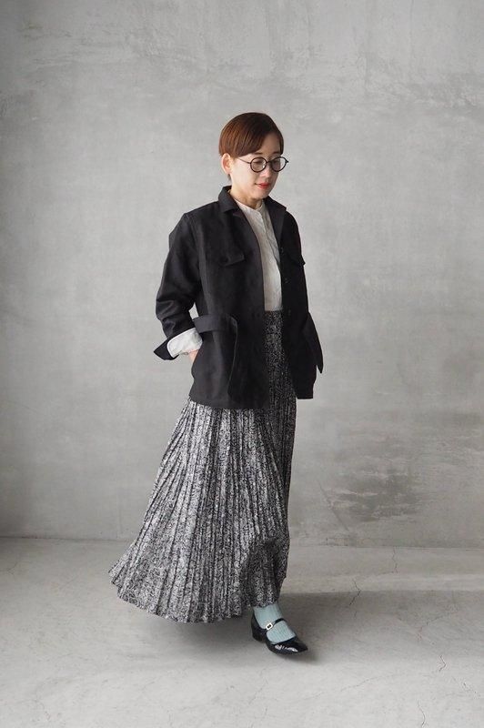 HAND ROOM WOMENS | サファリジャケット(キャメル・ブラック HAND ROOM WOMENS | サファリジャケット(キャメル・ブラック