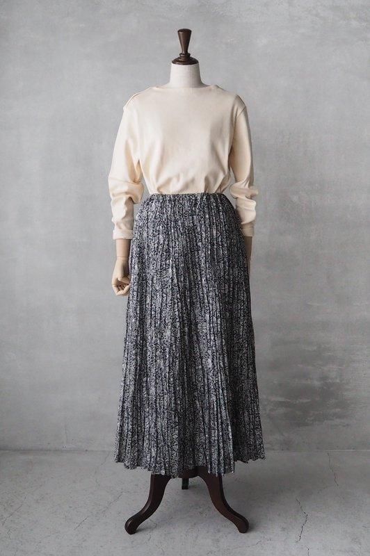 26:michel beaudouin×リバティプリント スカート 綿 MICHEL Beaudouin｜LIBERTY コットン マックス プリーツ