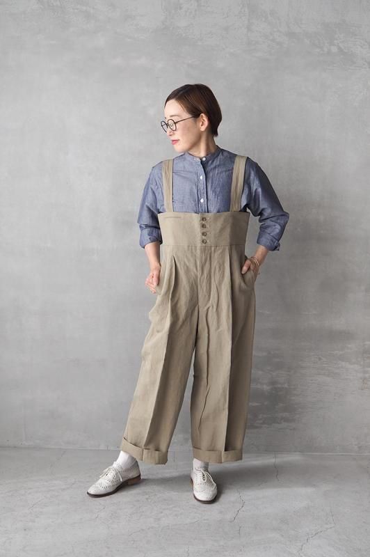 HAVERSACK | サロペットワイドパンツ（コットンリネン） - Daja