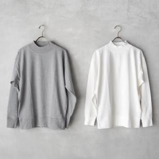 ARMEN<br>åͥåT<br>SINGLE COTTON JERSEY MOCK-NECK LONG SLEEVE T-SHIRT