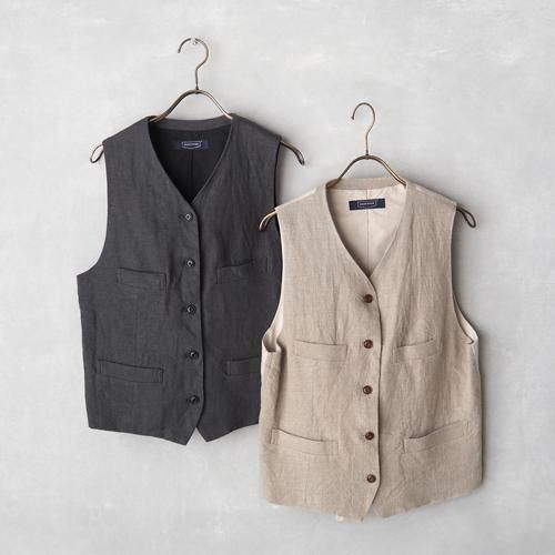 HAND ROOM WOMENS | キャンバスリネンベスト - Daja オンラインストア