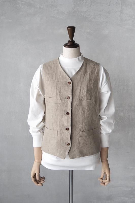 HAND ROOM WOMENS | キャンバスリネンベスト - Daja オンラインストア