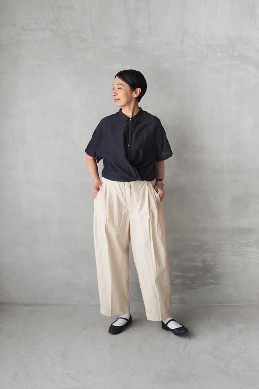 HAND ROOM WOMENS | タイニーカラー 2wayシャツ - Daja